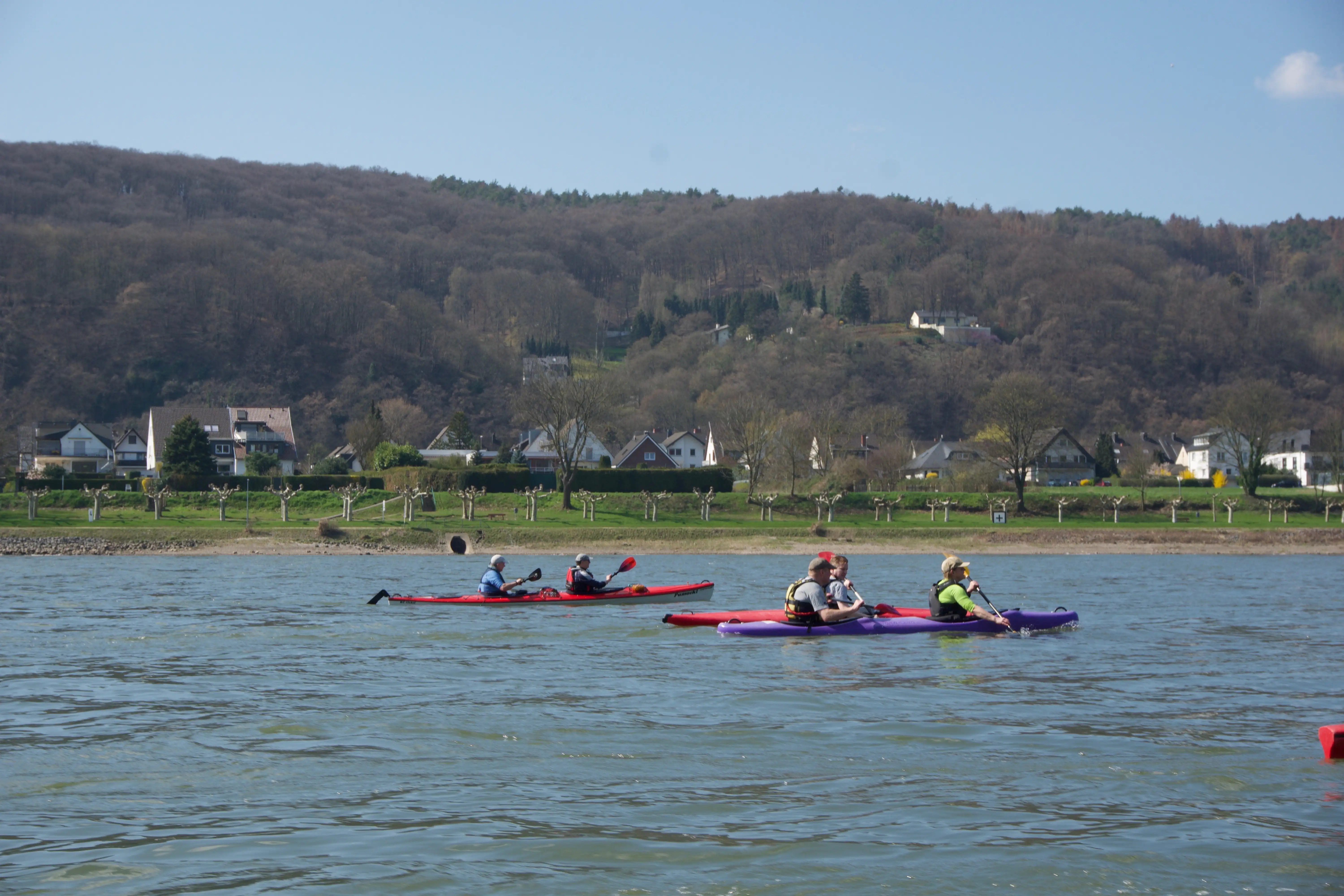 Anpaddeln auf dem Rhein 2019
