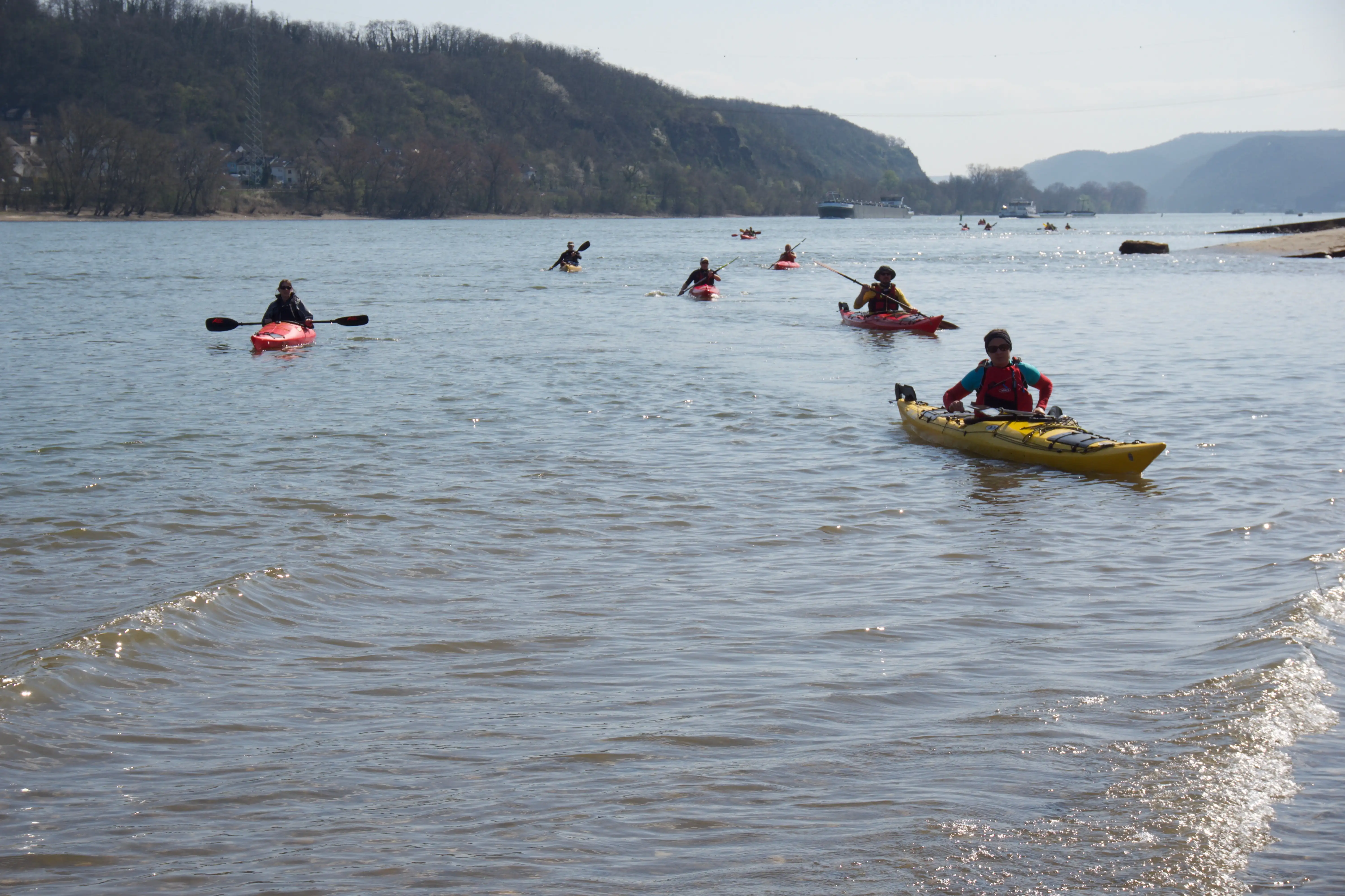 Anpaddeln auf dem Rhein 2019
